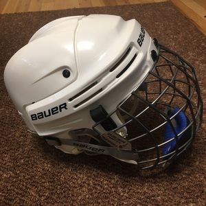 Bauer hockey helmet with mask